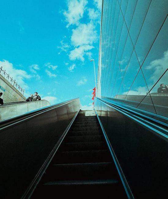 Abstract flow lines showing movement and progress